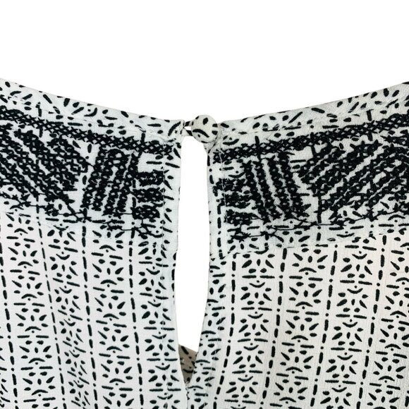 romper black and white sleeveless size medium DEX - Picture 15 of 16